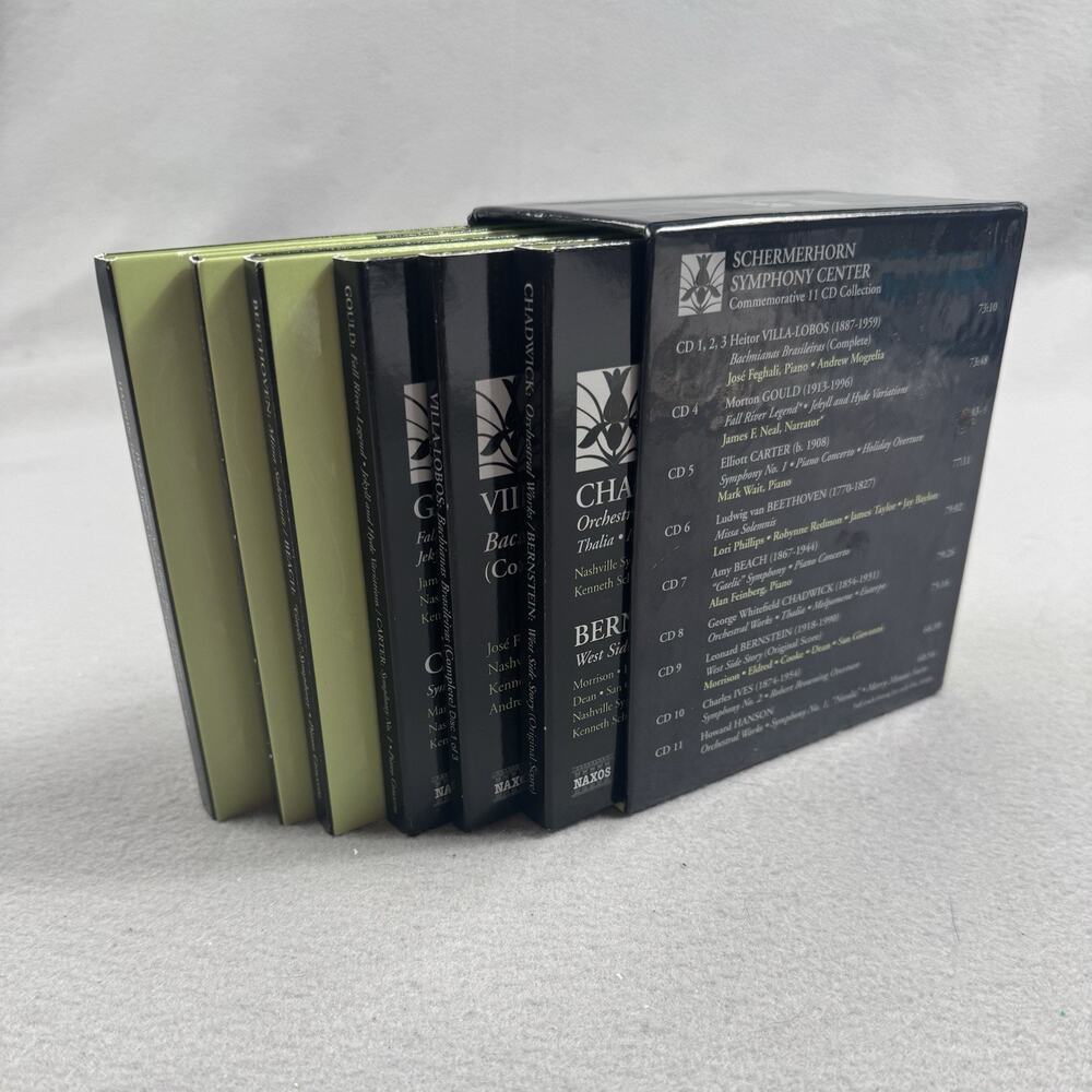 Schermerhorn Symphony Nashville Symphony 11 CD Boxed Set Chadwick Bernstein RARE